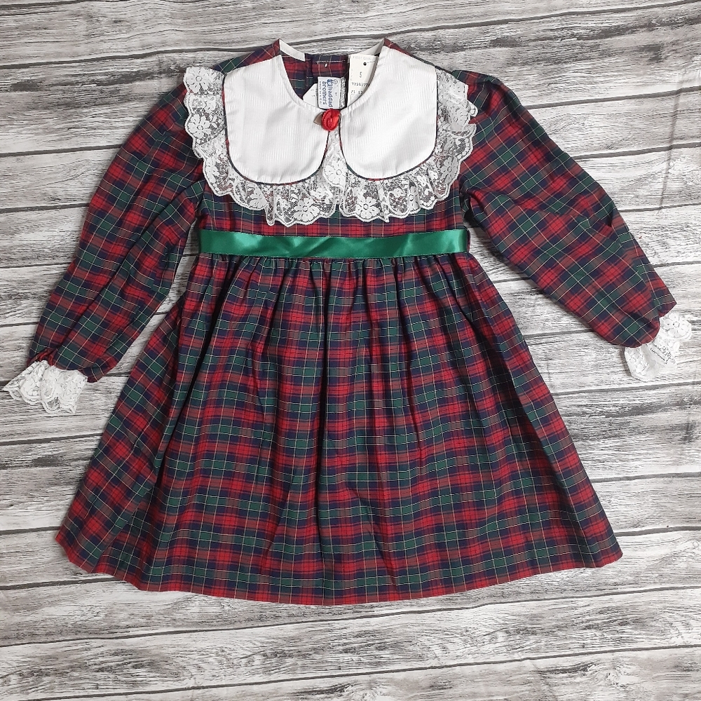 Vintage New Haddad Brothers Plaid Dress Size 5